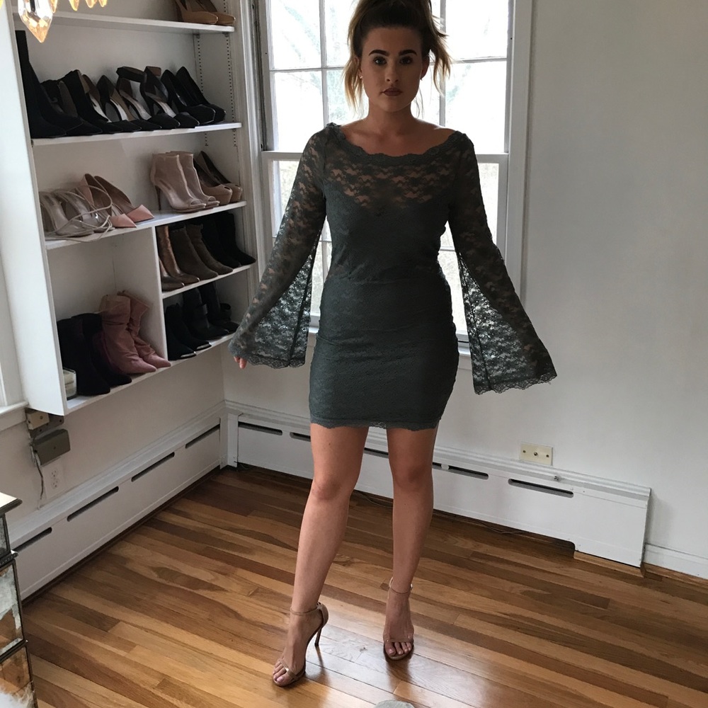 Free people lace bodycon dress